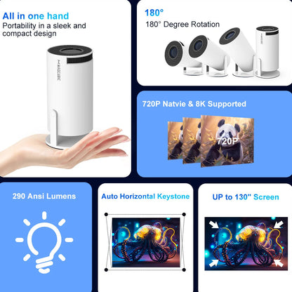 Projector HY300 Pro 8K Android 14