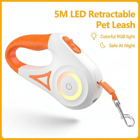 5M Automatic Pet Leash with LED Light