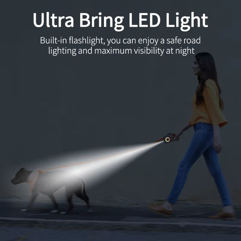 5M Automatic Pet Leash with LED Light